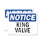 Signmission King Valve, 10 in W x Rectangle, Plastic OS-2PACK-NS-P-710-L-13901 - alternate 1